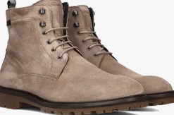 taupe floris van bommel veterboots sfm-80033 sturdi