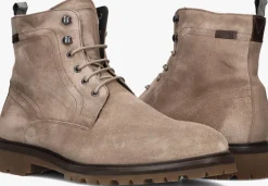 taupe floris van bommel veterboots sfm-80033 sturdi