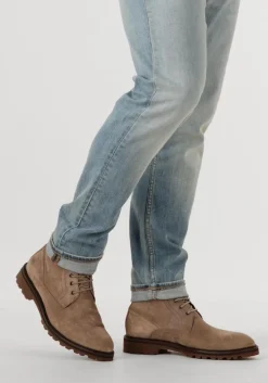 taupe floris van bommel veterboots sfm-80033 sturdi