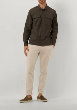 taupe gentiluomo overshirt s9310-969