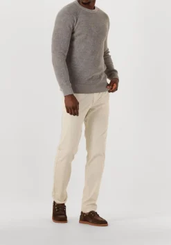 taupe gentiluomo trui round ls raglan