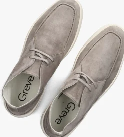 taupe greve lage sneakers wave