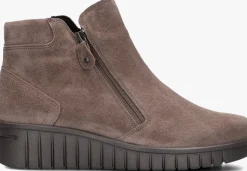 taupe hartjes enkelboots sue rits h booty