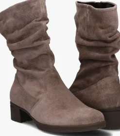 taupe hartjes enkellaarsjes sue d laars