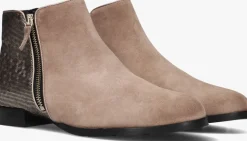 taupe hassia enkellaarsjes madeira