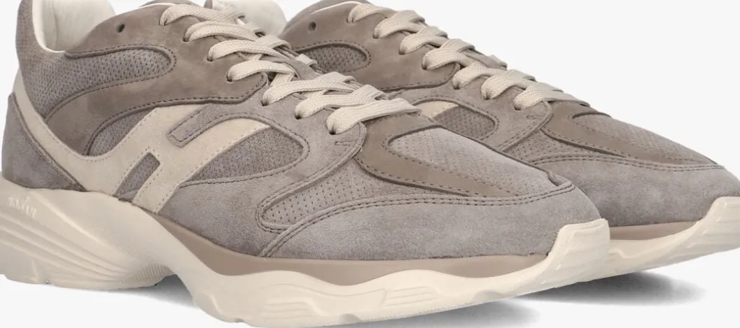 taupe hogan lage sneakers combi sneaker
