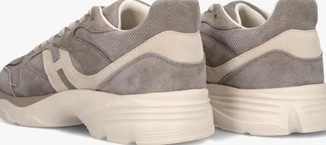 taupe hogan lage sneakers combi sneaker