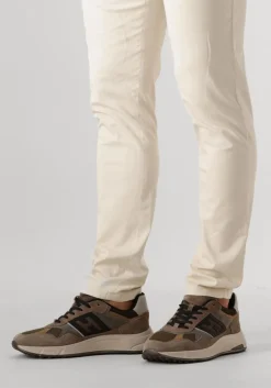 taupe hogan sneakers mesh combi runner