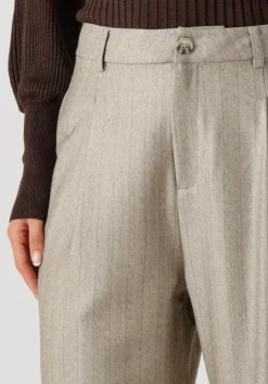 taupe ibana wijde broek pelah pinestripe