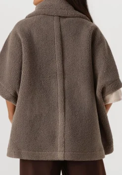 taupe knit-ted vest tam