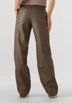 taupe knit-ted wijde broek naomi pant