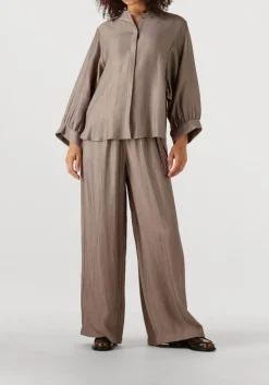 taupe knit-ted wijde broek noa