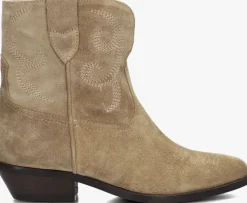 taupe lina locchi enkellaarsjes l1411