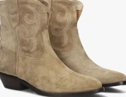 taupe lina locchi enkellaarsjes l1411