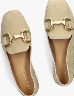 taupe lina locchi loafers sue espa instapper met bit