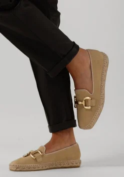 taupe lina locchi loafers sue espa instapper met bit