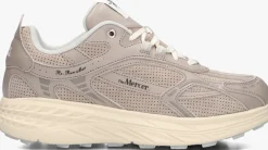 taupe mercer amsterdam lage sneakers the re-run max perforated