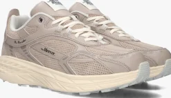 taupe mercer amsterdam lage sneakers the re-run max perforated
