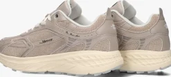 taupe mercer amsterdam lage sneakers the re-run max perforated
