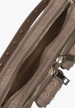 taupe núnoo schoudertas helena eyelet