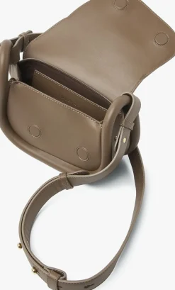 taupe nubikk schoudertas bobby mini bag ii