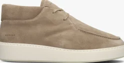 taupe nubikk veterschoenen jiro gio fur