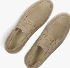 taupe nubikk veterschoenen jiro gio fur