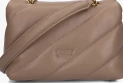 taupe pinko schoudertas love puff mini