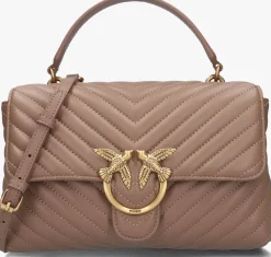 taupe pinko schoudertas love lady puff