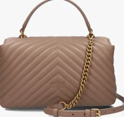 taupe pinko schoudertas love lady puff