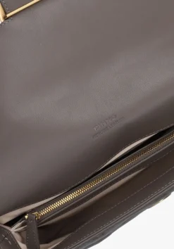 taupe pinko schoudertas love lady puff