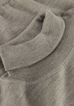 taupe profuomo coltrui pullover roll neck