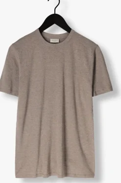 taupe profuomo t-shirt t-shirt crew neck ss