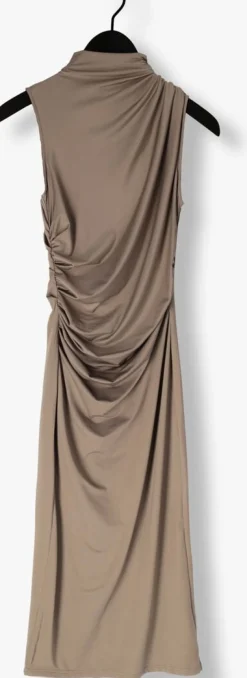 taupe rosemunde maxi jurk billie sl long drape dress