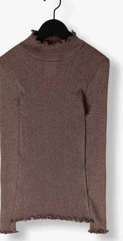 taupe rosemunde top boston turtleneck w/ lurex