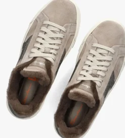 taupe santoni lage sneakers sue glitter sneaker