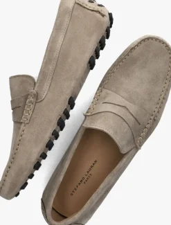 taupe stefano lauran loafers s3268