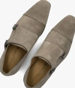 taupe stefano lauran nette schoenen stefano lauran gesp