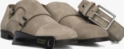 taupe stefano lauran nette schoenen stefano lauran gesp
