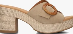 taupe stefano lauran sandalen met hak 2503