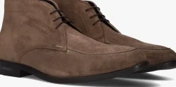 taupe stefano lauran veterschoenen 92303