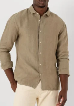 taupe the goodpeople casual overhemd soho