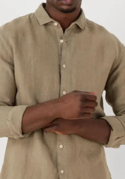 taupe the goodpeople casual overhemd soho