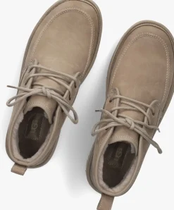 taupe ugg veterschoenen m neumel moc nubuck