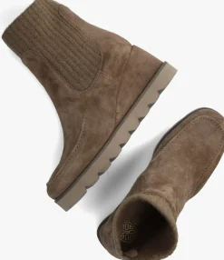 taupe unisa enkellaarsjes leysa