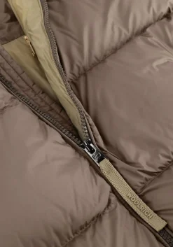 taupe woolrich gewatteerde jas cloud eagle jacket