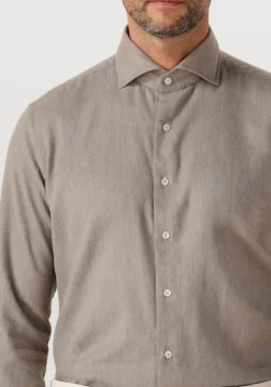 taupe xacus casual overhemd 91148 721ml