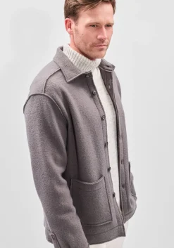 taupe xacus overshirt overshirt