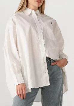witte alix the label blouses ladies woven oversized poplin blouse