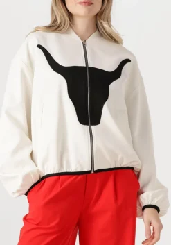witte alix the label jack ladies woven bull bomber